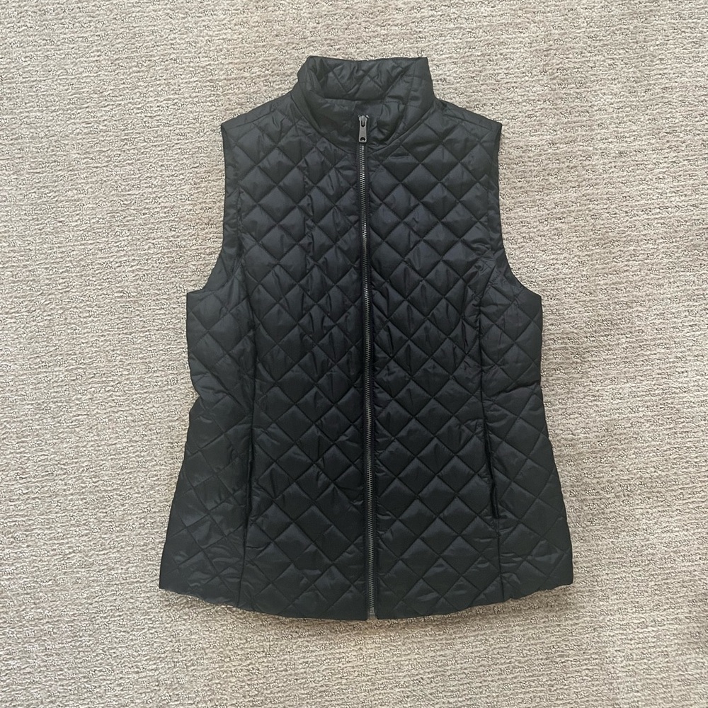Banana Republic Black Quilted Vest